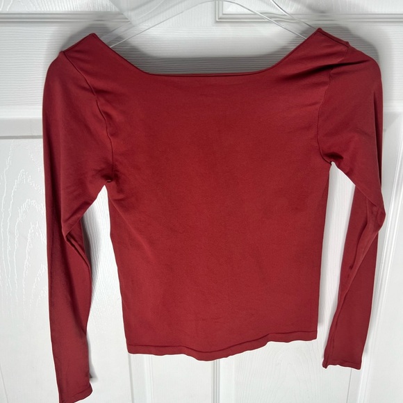 Free People Long Sleeve Compression Top Sz M /L - Picture 2 of 4